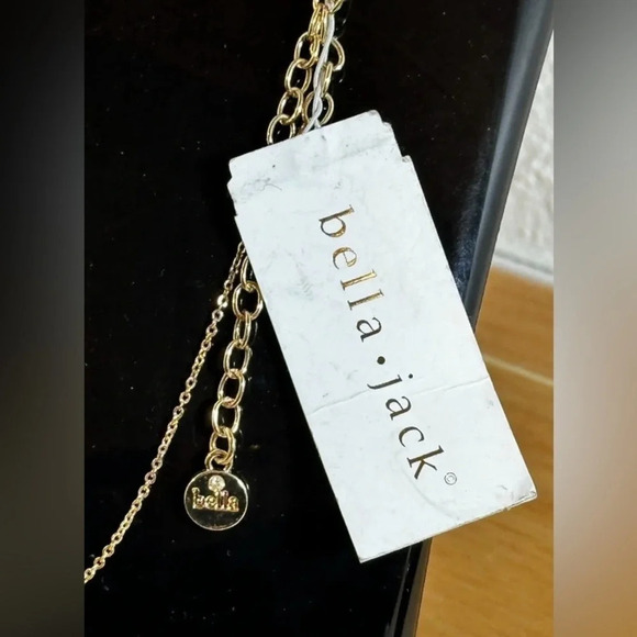 BELLA JACK St. Patrick's Day Green Crystal Gold Lucky Horseshoe Necklace NEW NWT - Picture 4 of 4